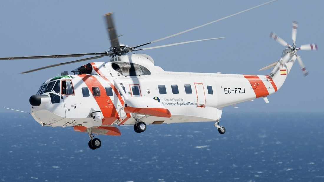 Sikorsky S-61N Sea King helicopter in search and rescue configuration